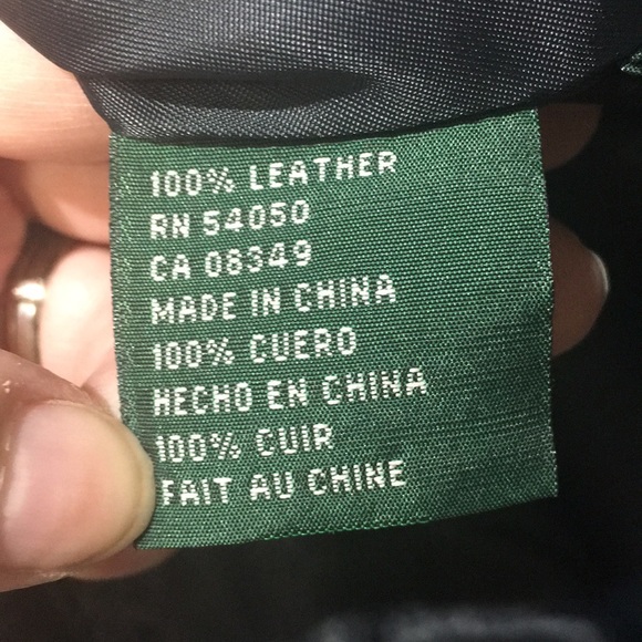 Lauren Ralph Lauren leather coat 1x dark navy - Picture 4 of 7